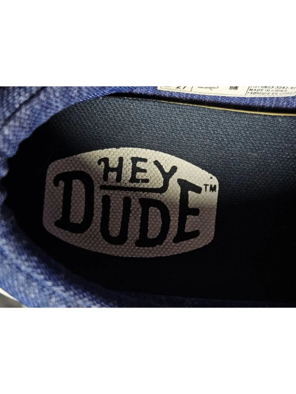 Hey Dude Wally Sport Knit Blue Lightweight Moc Toe Slip On Shoes Men Size 9